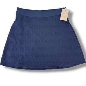 Peter Millar Logo Eyelet Sally Skort Skirt Women's Size XS Navy Blue Pockets
